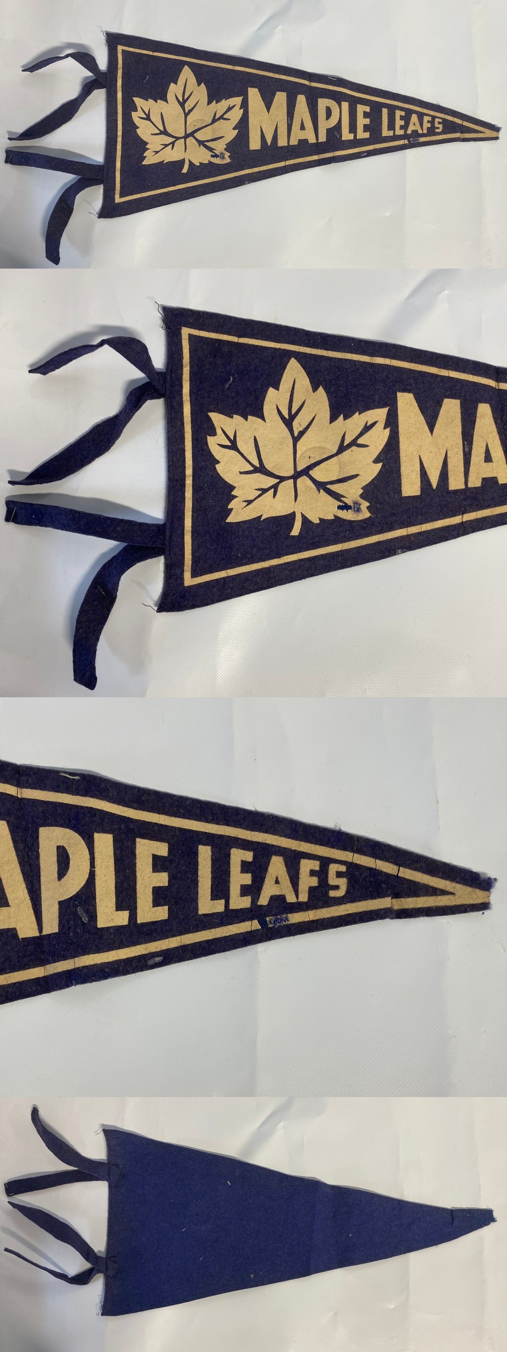 1945-54 QUAKER OATS TORONTO MAPLE LEAFS PENNANT photo