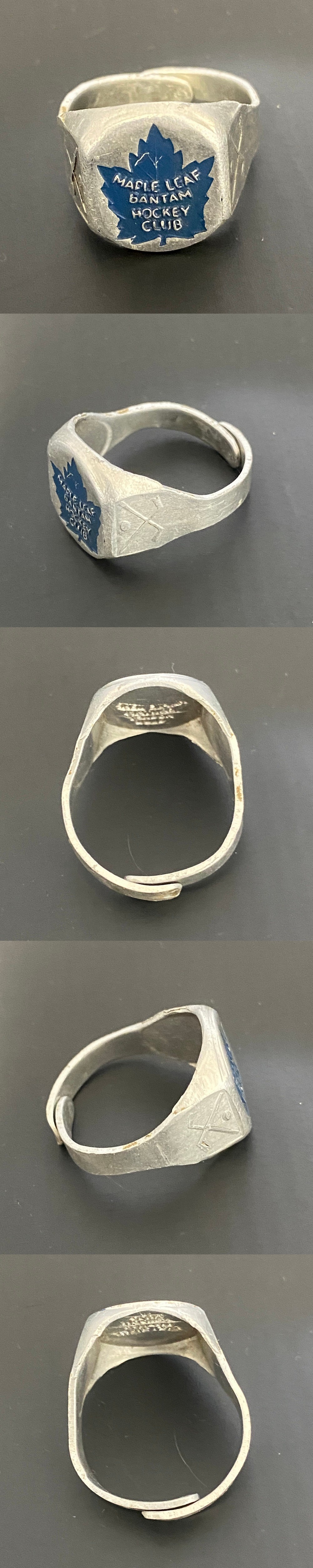 1945-54 QUAKER OATS TORONTO MAPLE LEAFS PREMIUM RING photo 1945-54 QUAKER OATS TORONTO MAPLE LEAFS PREMIUM RING photo