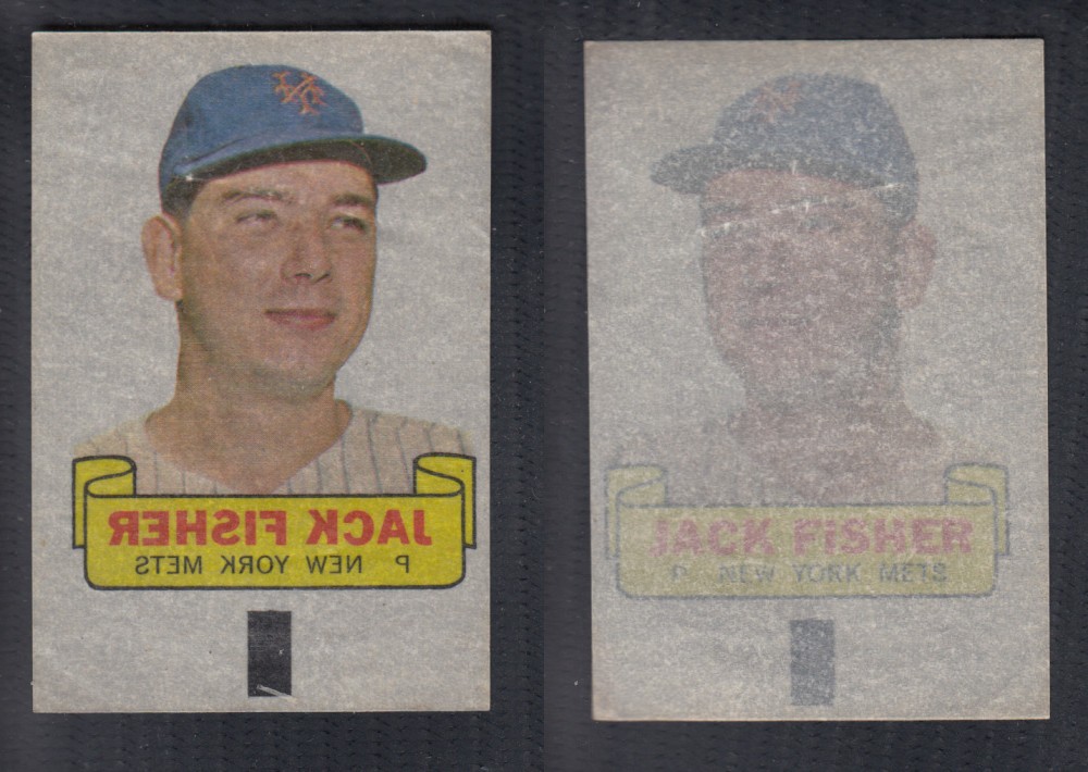 1966 TOPPS RUB-OFFS J. FISHER photo 1966 TOPPS RUB-OFFS J. FISHER photo