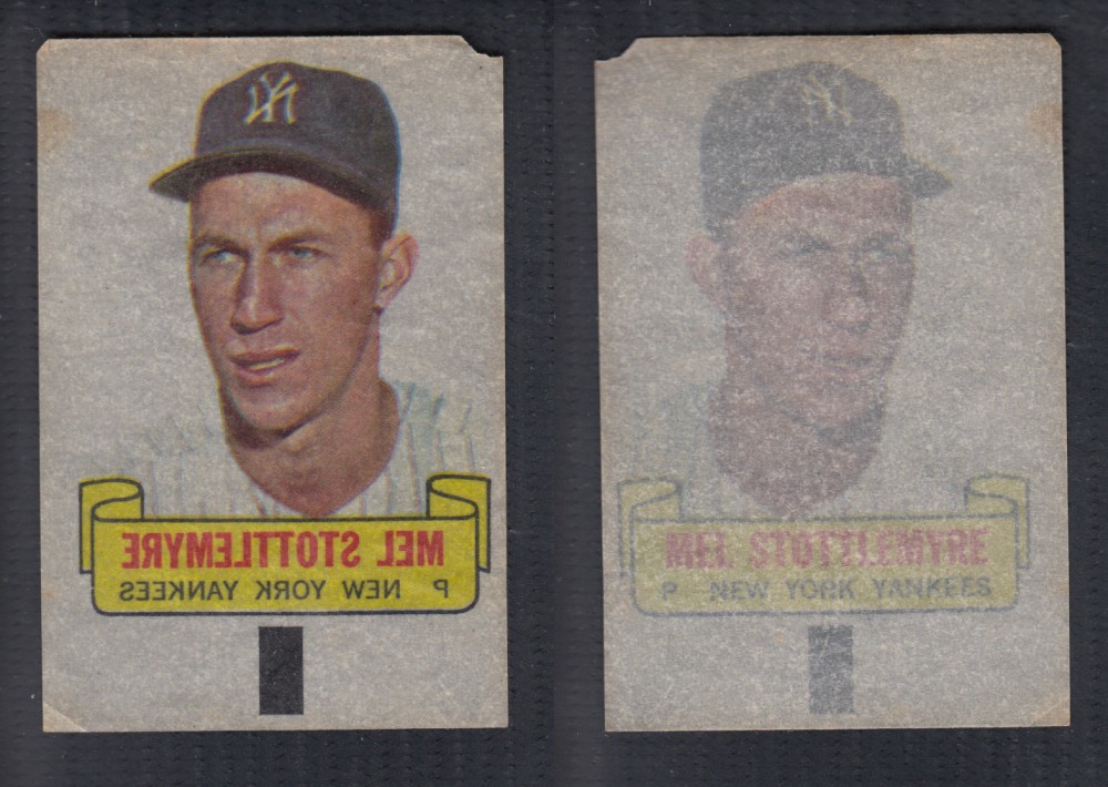 1966 TOPPS RUB-OFFS W. STOTTLEMYRE photo 1966 TOPPS RUB-OFFS W. STOTTLEMYRE photo