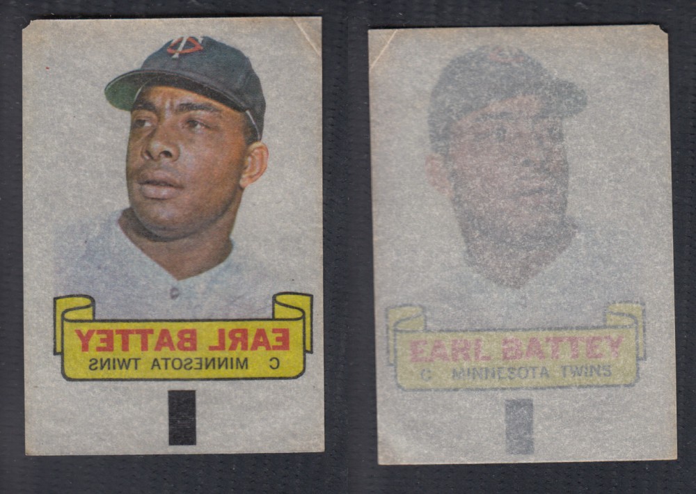 1966 TOPPS RUB-OFFS E. BATTEY photo