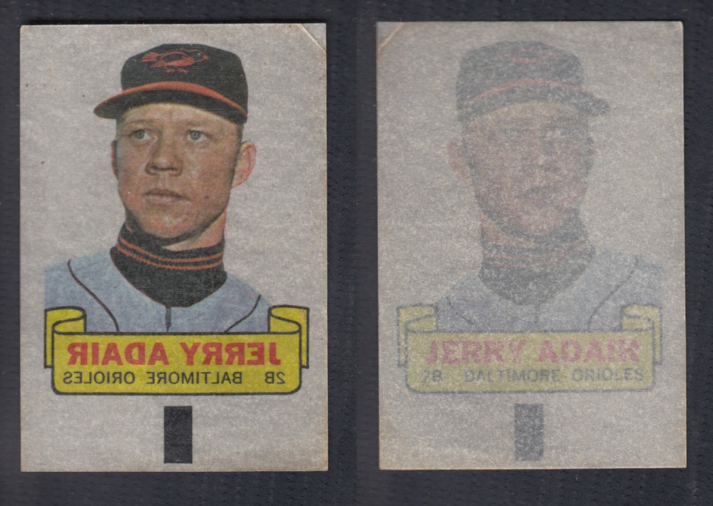 1966 TOPPS RUB-OFFS J. ADAIR photo 1966 TOPPS RUB-OFFS J. ADAIR photo