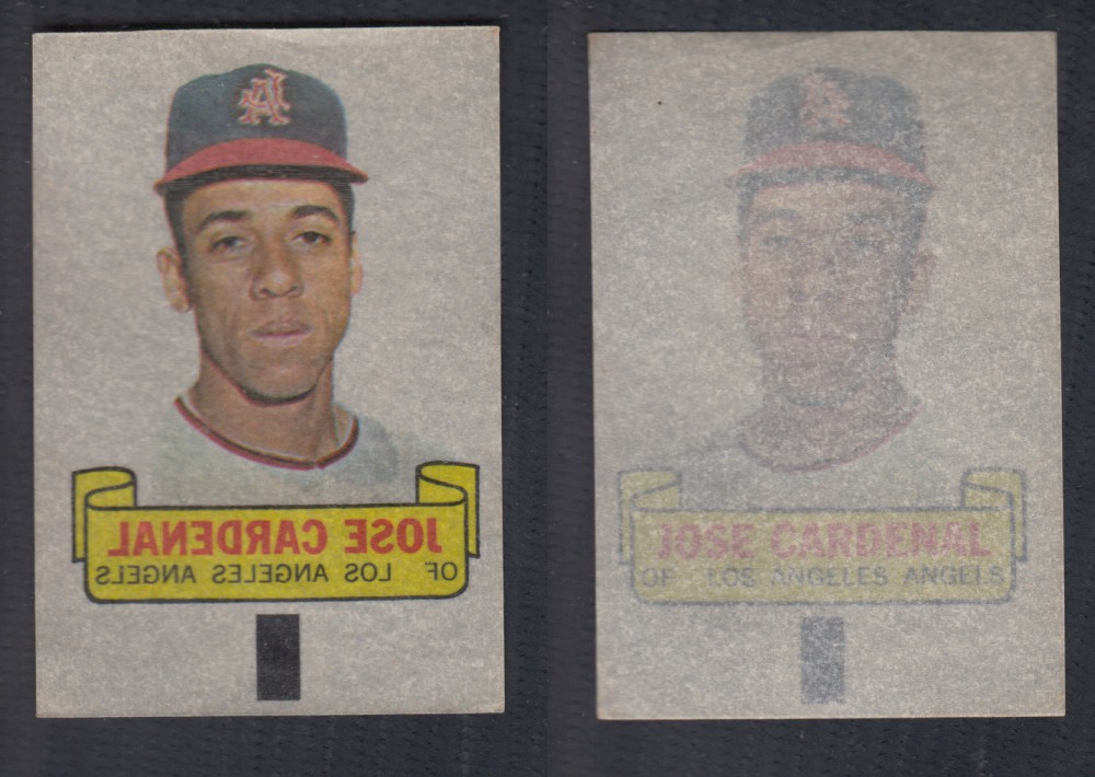 1966 TOPPS RUB-OFFS J. CARDENAL photo