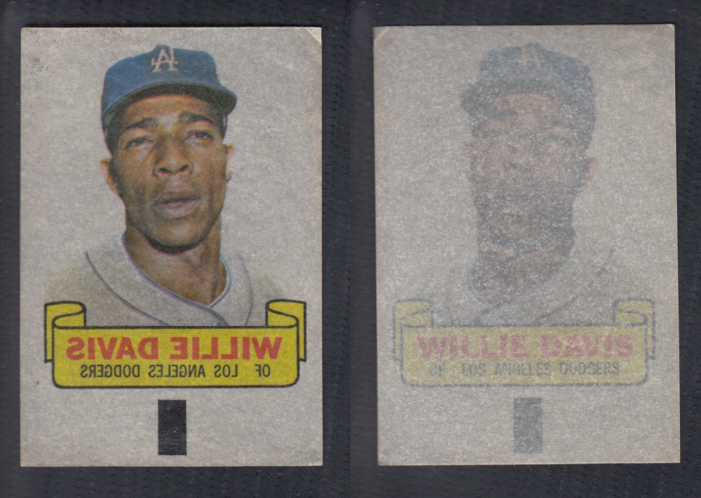1966 TOPPS RUB-OFFS W. DAVIS photo 1966 TOPPS RUB-OFFS W. DAVIS photo