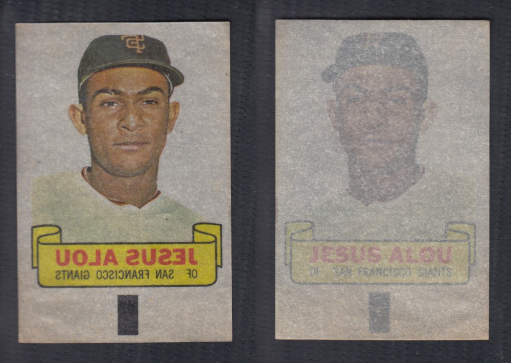 1966 TOPPS RUB-OFFS J. ALOU photo 1966 TOPPS RUB-OFFS J. ALOU photo