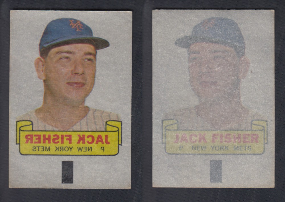 1966 TOPPS RUB-OFFS J. FISHER photo