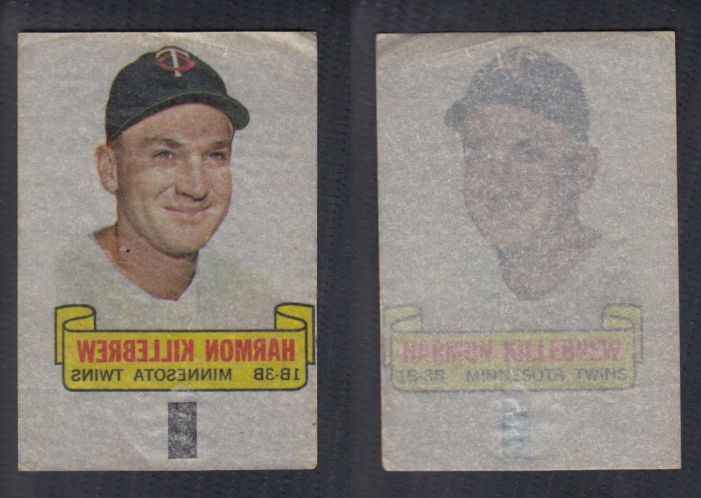 1966 TOPPS RUB-OFFS H. KILLEBREW photo 1966 TOPPS RUB-OFFS H. KILLEBREW photo