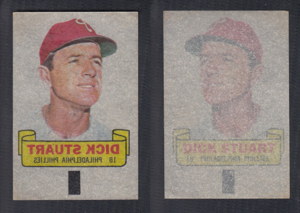 1966 TOPPS RUB-OFFS D. STUART photo 1966 TOPPS RUB-OFFS D. STUART photo