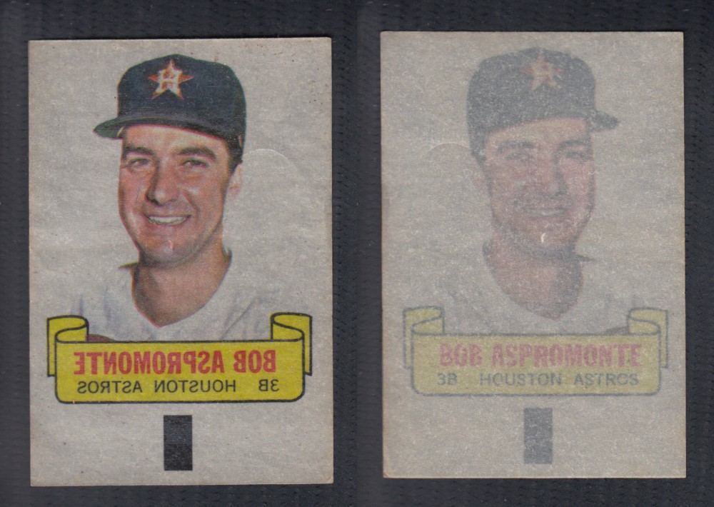 1966 TOPPS RUB-OFFS B. ASPROMONTE photo 1966 TOPPS RUB-OFFS B. ASPROMONTE photo