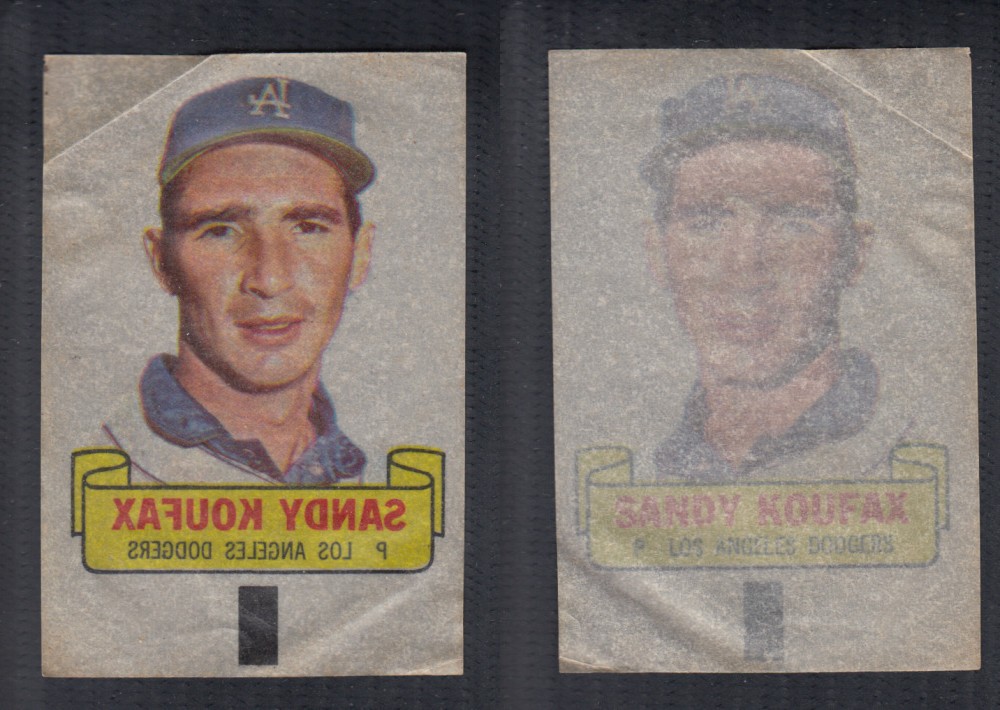 1966 TOPPS RUB-OFFS S. KOUFAX photo