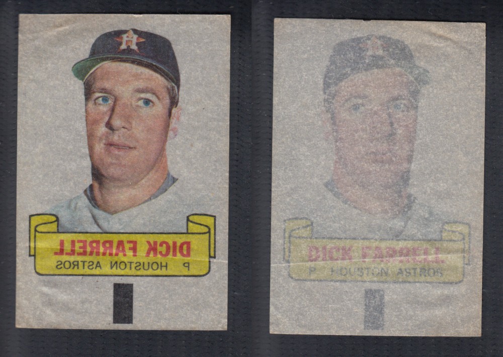 1966 TOPPS RUB-OFFS D. FARRELL photo 1966 TOPPS RUB-OFFS D. FARRELL photo