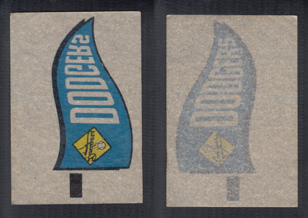 1966 TOPPS RUB-OFFS DODGERS PENNANT photo 1966 TOPPS RUB-OFFS DODGERS PENNANT photo