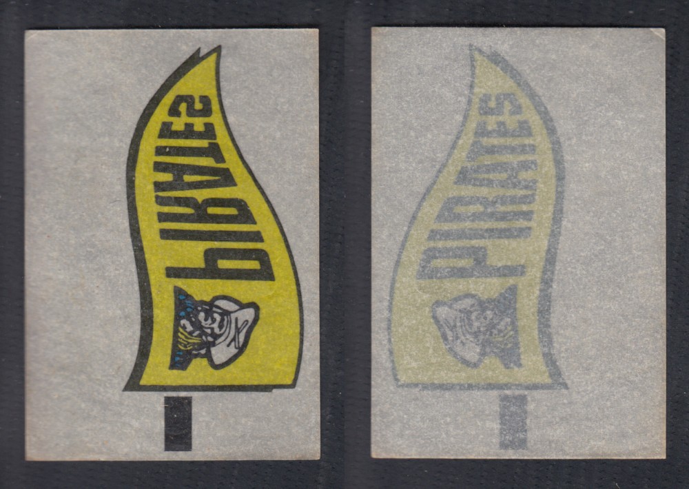 1966 TOPPS RUB-OFFS PIRATES PENNANT photo 1966 TOPPS RUB-OFFS PIRATES PENNANT photo