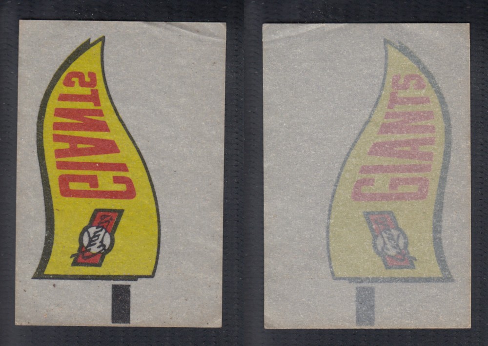 1966 TOPPS RUB-OFFS GIANTS PENNANT photo 1966 TOPPS RUB-OFFS GIANTS PENNANT photo
