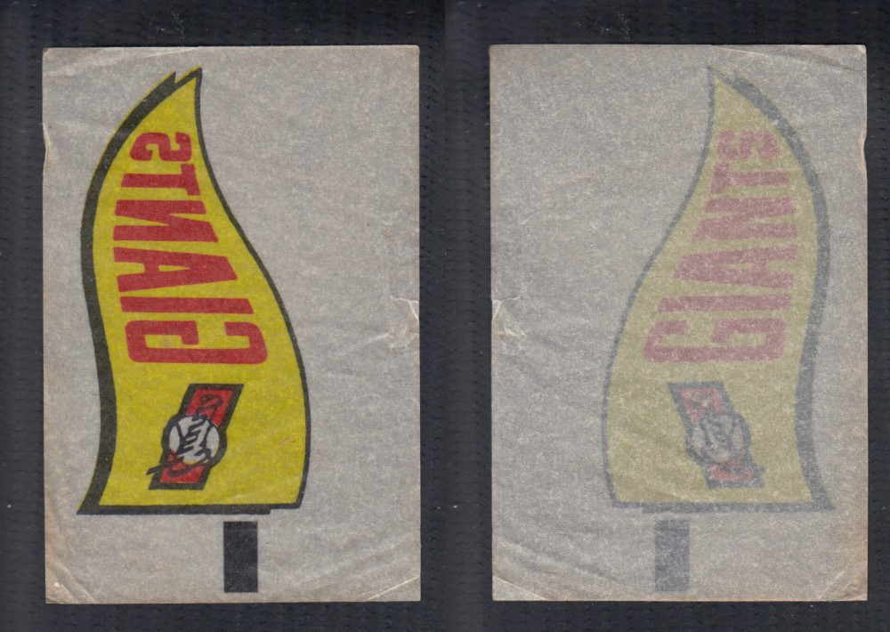 1966 TOPPS RUB-OFFS GIANTS PENNANT photo 1966 TOPPS RUB-OFFS GIANTS PENNANT photo
