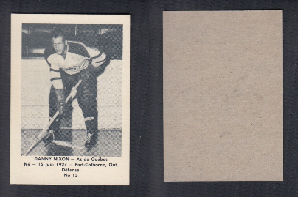 1952-53 LAVAL DAIRY UPDATE HOCKEY CARD #15 D. NIXON photo 1952-53 LAVAL DAIRY UPDATE HOCKEY CARD #15 D. NIXON photo