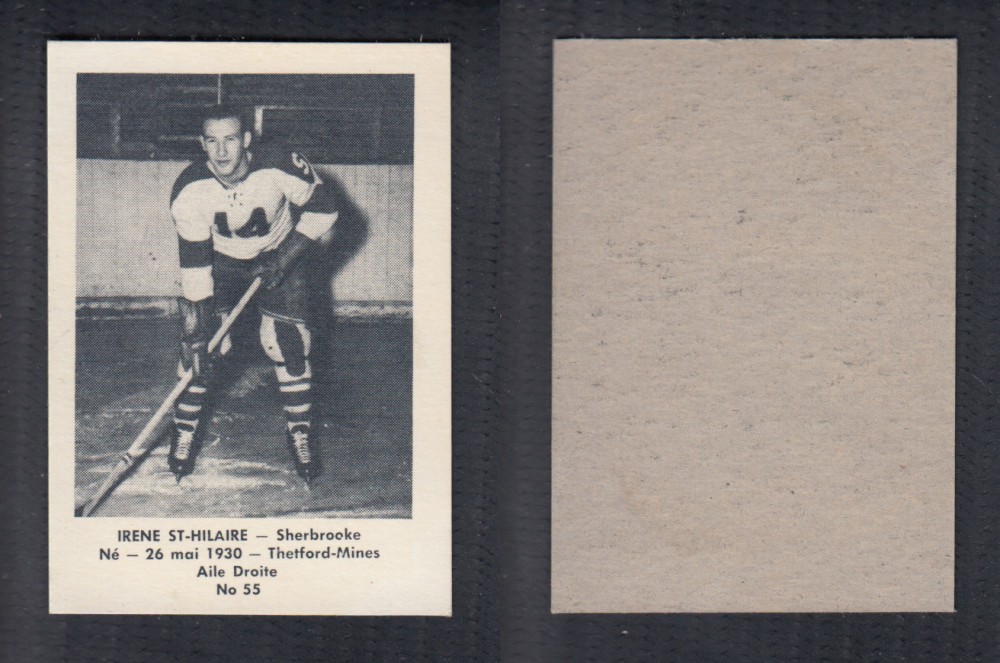 1952-53 LAVAL DAIRY UPDATE HOCKEY CARD #55 I. ST-HILAIRE photo