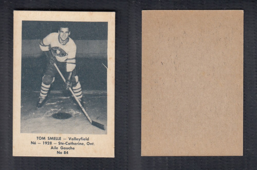 1952-53 LAVAL DAIRY UPDATE HOCKEY CARD #84 T. SMELLE photo 1952-53 LAVAL DAIRY UPDATE HOCKEY CARD #84 T. SMELLE photo
