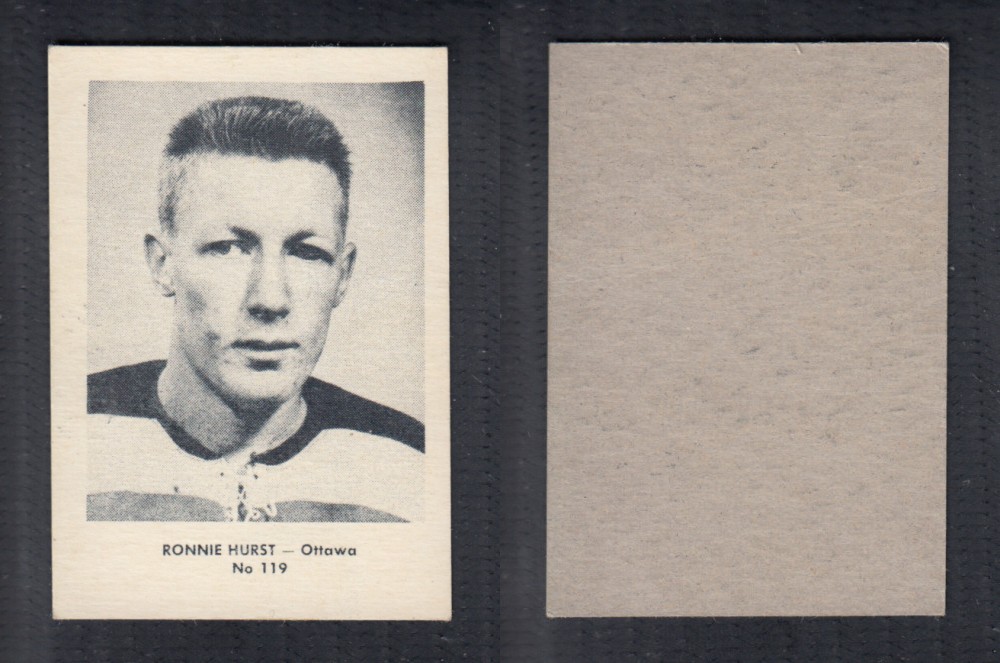 1952-53 LAVAL DAIRY UPDATE HOCKEY CARD #119 R. HURST photo 1952-53 LAVAL DAIRY UPDATE HOCKEY CARD #119 R. HURST photo