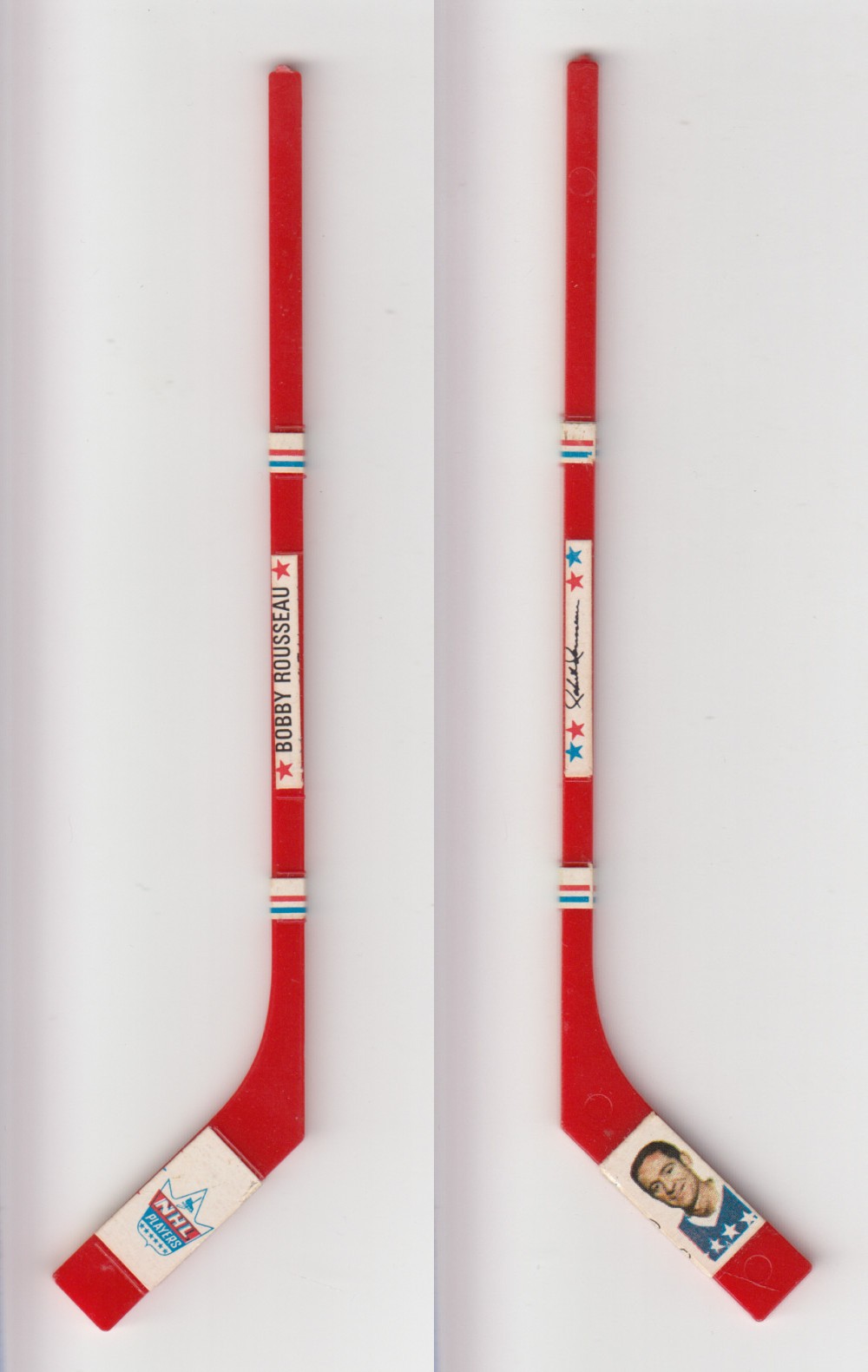 1970-71 POST HOCKEY MINI STICK B. ROUSSEAU photo