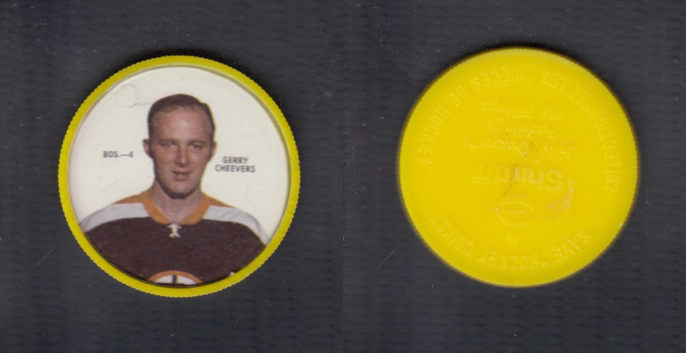 1968-69 SHIRRIFF HOCKEY COIN G. CHEEVERS BOS-4 photo 1968-69 SHIRRIFF HOCKEY COIN G. CHEEVERS BOS-4 photo