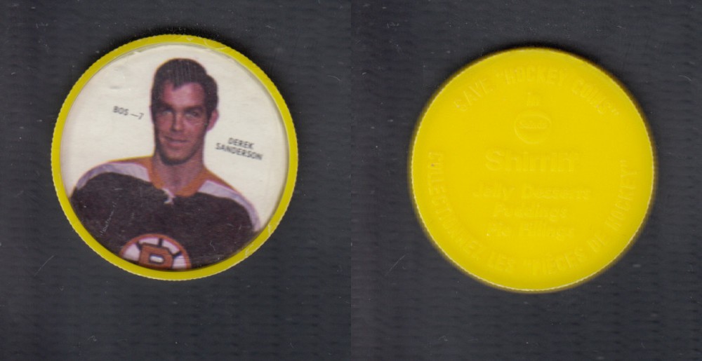 1968-69 SHIRRIFF HOCKEY COIN D. SANDERSON BOS-7 photo 1968-69 SHIRRIFF HOCKEY COIN D. SANDERSON BOS-7 photo