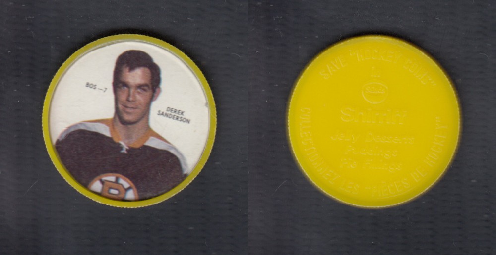 1968-69 SHIRRIFF HOCKEY COIN D. SANDERSON BOS-7 photo 1968-69 SHIRRIFF HOCKEY COIN D. SANDERSON BOS-7 photo