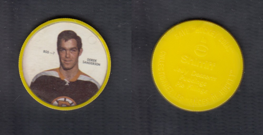 1968-69 SHIRRIFF HOCKEY COIN D. SANDERSON BOS-7 photo 1968-69 SHIRRIFF HOCKEY COIN D. SANDERSON BOS-7 photo