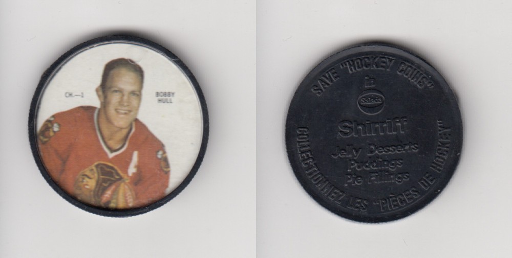 1968-69 SHIRRIFF HOCKEY COIN B. HULL CH-1 photo 1968-69 SHIRRIFF HOCKEY COIN B. HULL CH-1 photo