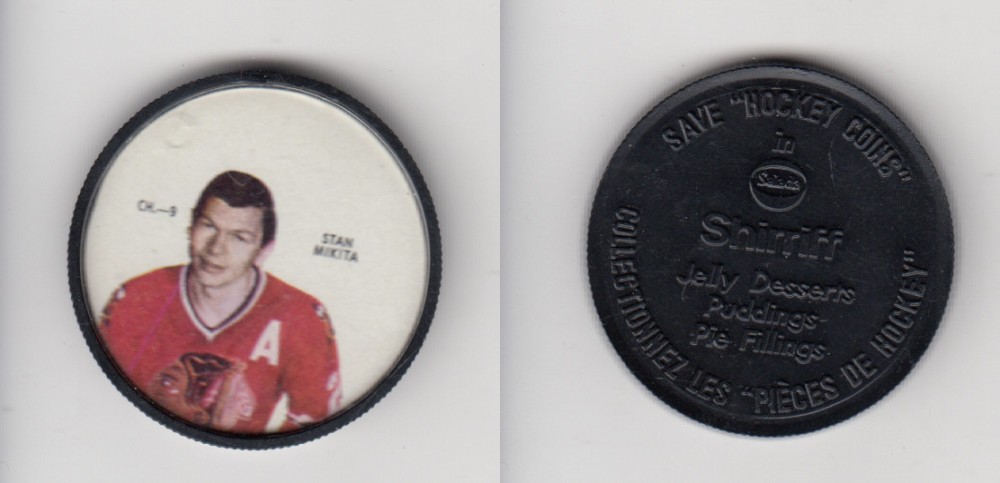 1968-69 SHIRRIFF HOCKEY COIN S. MIKITA CH-9 photo 1968-69 SHIRRIFF HOCKEY COIN S. MIKITA CH-9 photo
