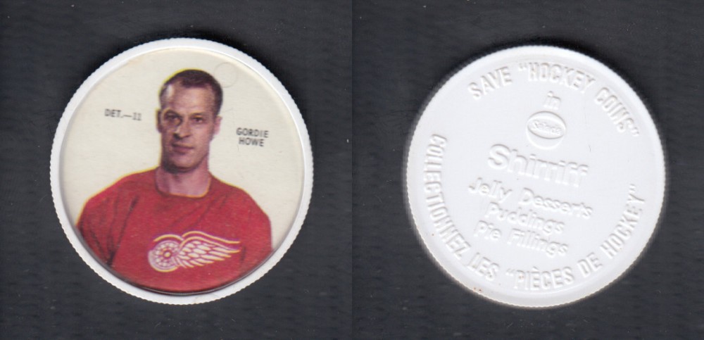 1968-69 SHIRRIFF HOCKEY COIN G. HOWE DET-11 photo 1968-69 SHIRRIFF HOCKEY COIN G. HOWE DET-11 photo