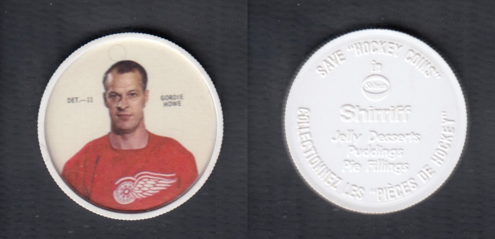 1968-69 SHIRRIFF HOCKEY COIN G. HOWE DET-11 photo 1968-69 SHIRRIFF HOCKEY COIN G. HOWE DET-11 photo