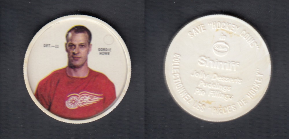 1968-69 SHIRRIFF HOCKEY COIN G. HOWE DET-11 photo 1968-69 SHIRRIFF HOCKEY COIN G. HOWE DET-11 photo