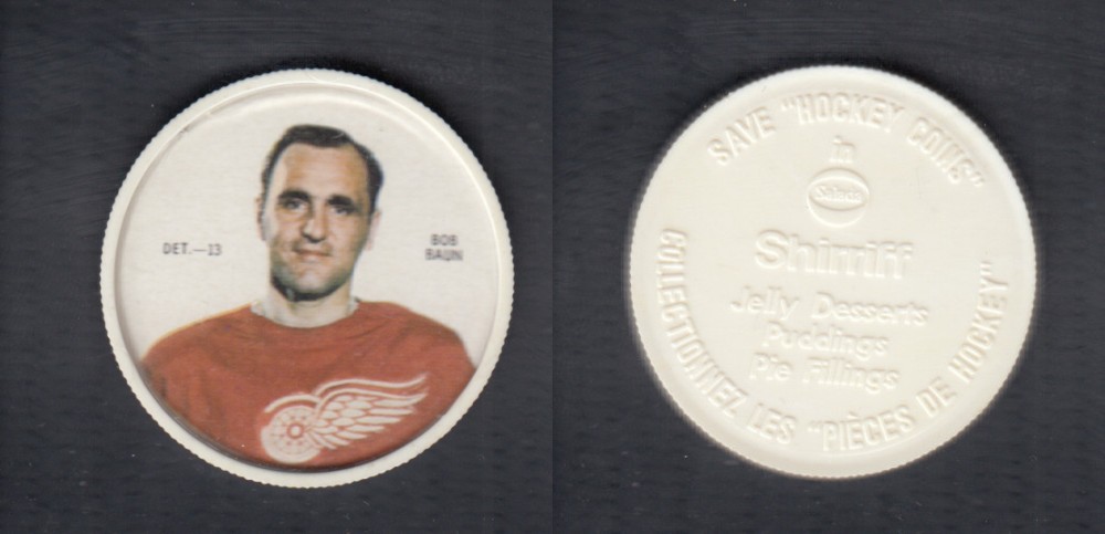 1968-69 SHIRRIFF HOCKEY COIN B. BAUN DET-13 *SP* photo 1968-69 SHIRRIFF HOCKEY COIN B. BAUN DET-13 *SP* photo