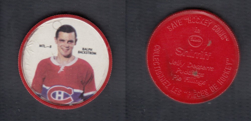 1968-69 SHIRRIFF HOCKEY COIN R. BACKSTROM MTL-8 photo 1968-69 SHIRRIFF HOCKEY COIN R. BACKSTROM MTL-8 photo
