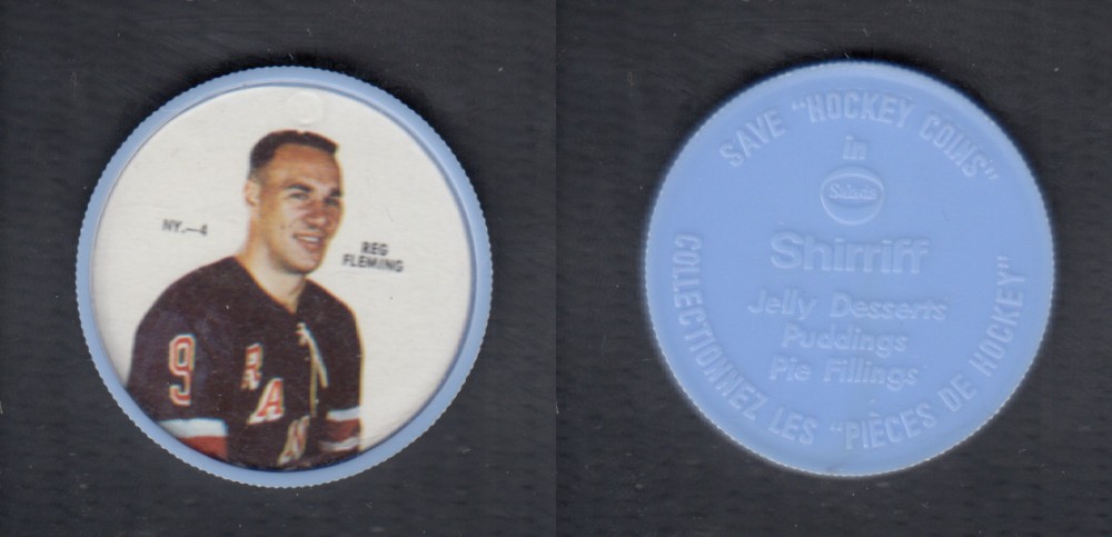 1968-69 SHIRRIFF HOCKEY COIN R. FLEMING NY-4 photo 1968-69 SHIRRIFF HOCKEY COIN R. FLEMING NY-4 photo