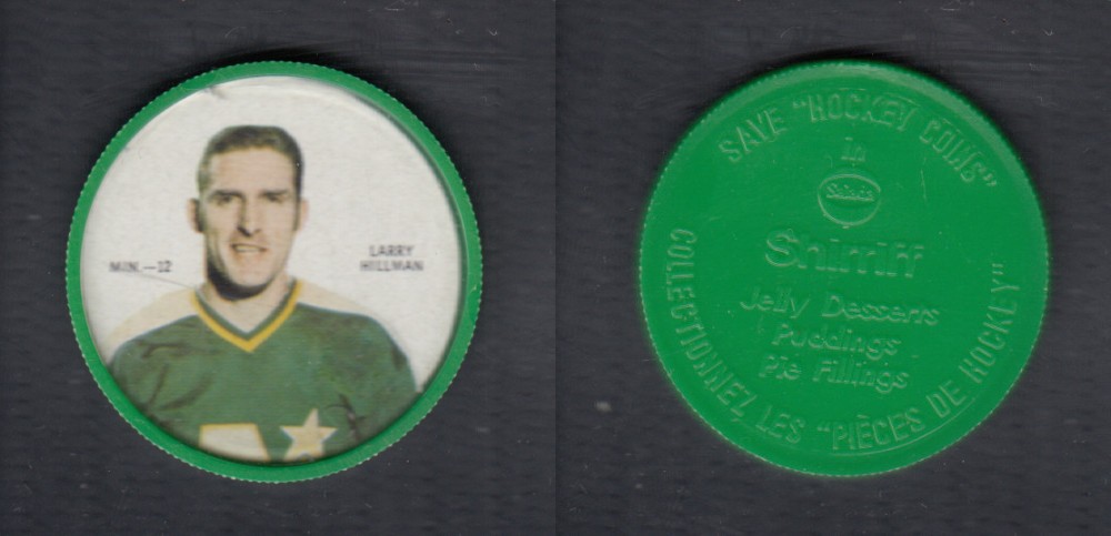 1968-69 SHIRRIFF HOCKEY COIN L. HILLMAN MIN-12 *SP* photo 1968-69 SHIRRIFF HOCKEY COIN L. HILLMAN MIN-12 *SP* photo