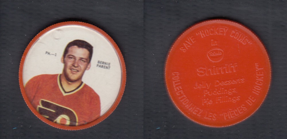 1968-69 SHIRRIFF HOCKEY COIN B. PARENT PH-1 photo 1968-69 SHIRRIFF HOCKEY COIN B. PARENT PH-1 photo