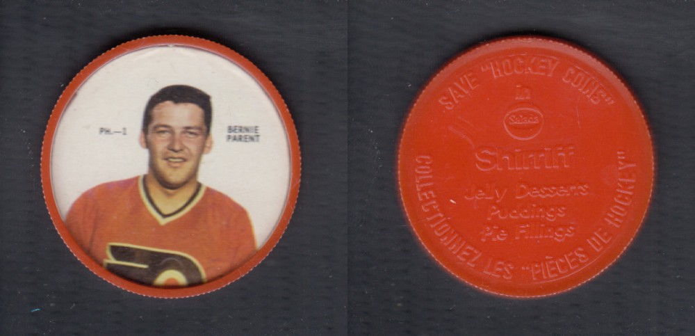 1968-69 SHIRRIFF HOCKEY COIN B. PARENT PH-1 photo 1968-69 SHIRRIFF HOCKEY COIN B. PARENT PH-1 photo
