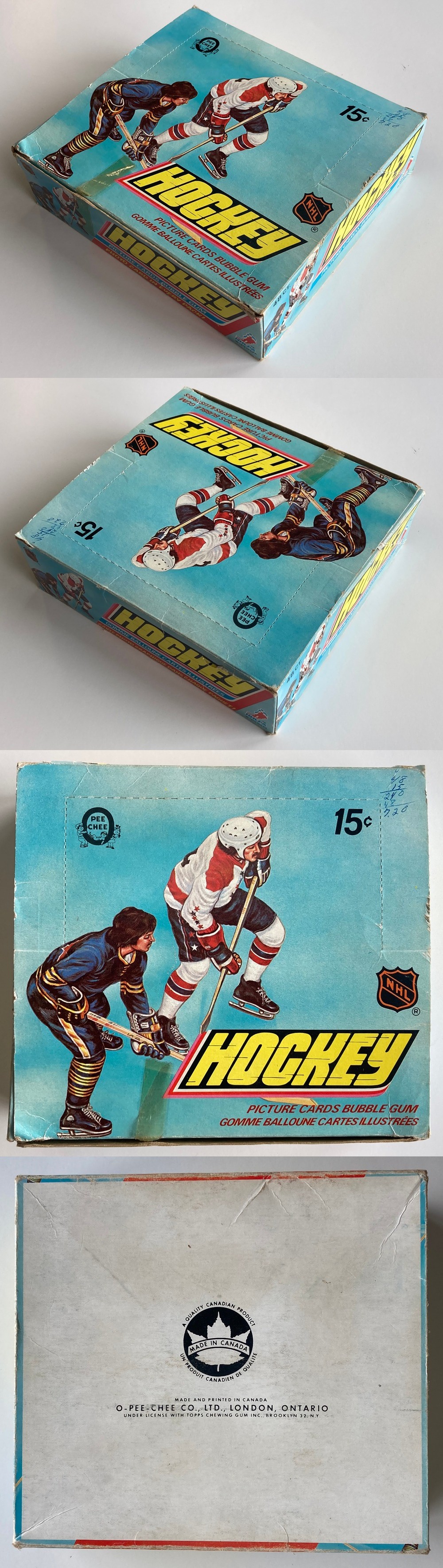 1977-78 O-PEE-CHEE HOCKEY CARD DISPLAY BOX photo