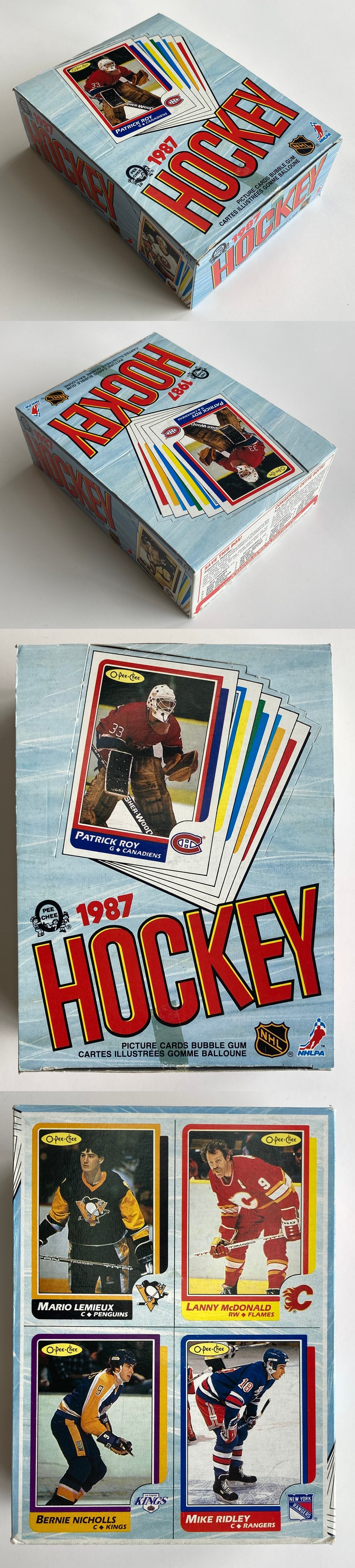 1986-87 O-PEE-CHEE HOCKEY CARD DISPLAY BOX photo