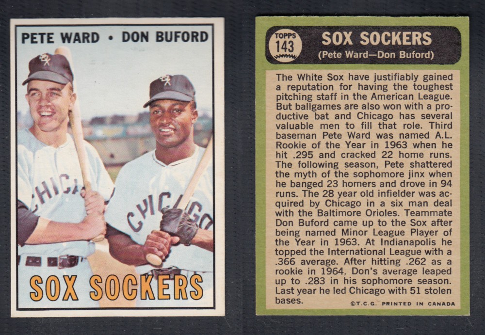 1967 O-PEE-CHEE BASEBALL CARD #143 SOX SOCKERS photo 1967 O-PEE-CHEE BASEBALL CARD #143 SOX SOCKERS photo