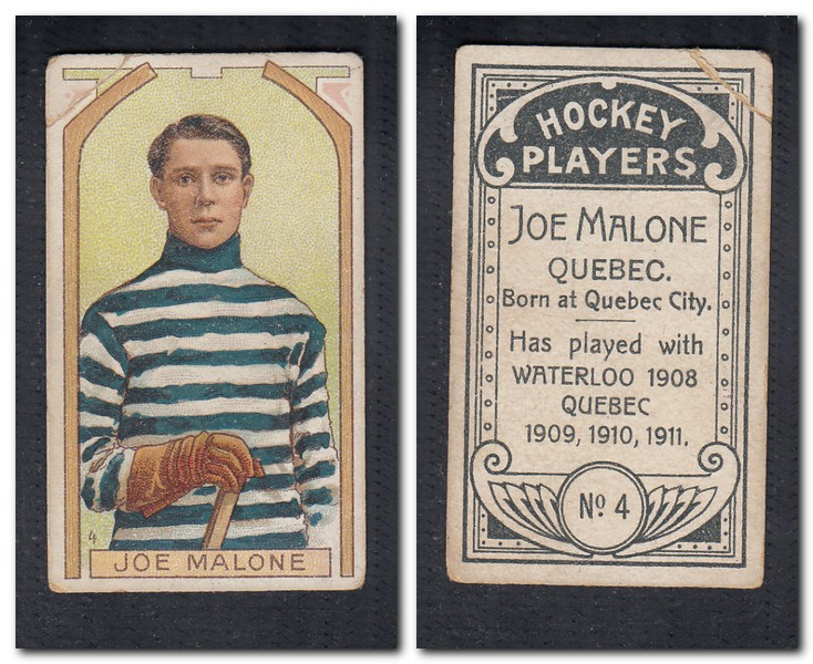 1911-12 C55 IMPERIAL TOBACCO HOCKEY CARD #4 J. MALONE photo