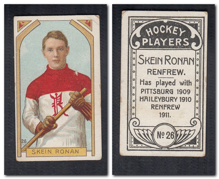 1911-12 C55 IMPERIAL TOBACCO HOCKEY CARD #26 S. RONAN photo
