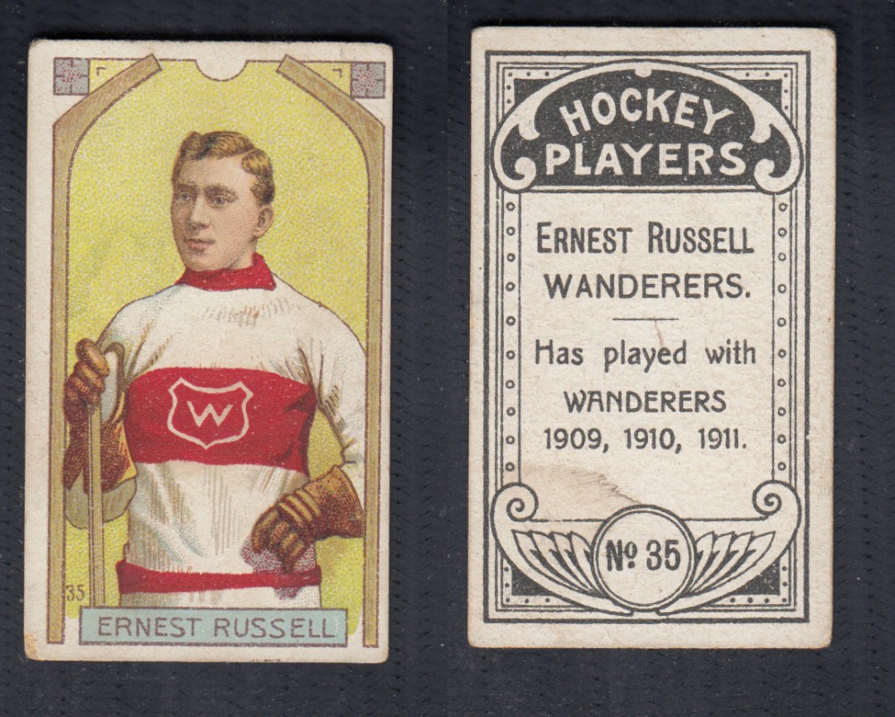 1911-12 C55 IMPERIAL TOBACCO HOCKEY CARD #35 E. RUSSELL photo