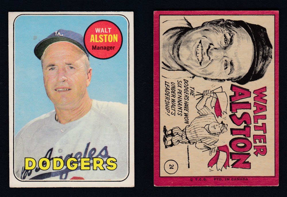1969 O-PEE-CHEE BASEBALL CARD #24 W. ALSTON photo 1969 O-PEE-CHEE BASEBALL CARD #24 W. ALSTON photo