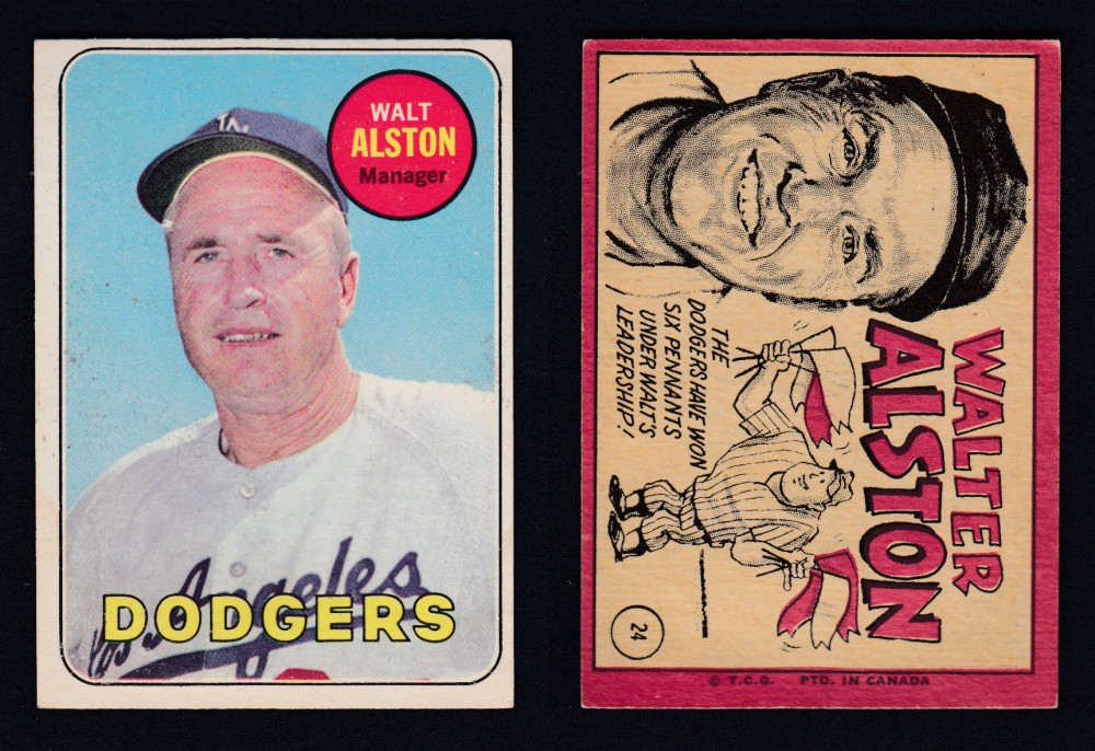1969 O-PEE-CHEE BASEBALL CARD #24 W. ALSTON photo 1969 O-PEE-CHEE BASEBALL CARD #24 W. ALSTON photo