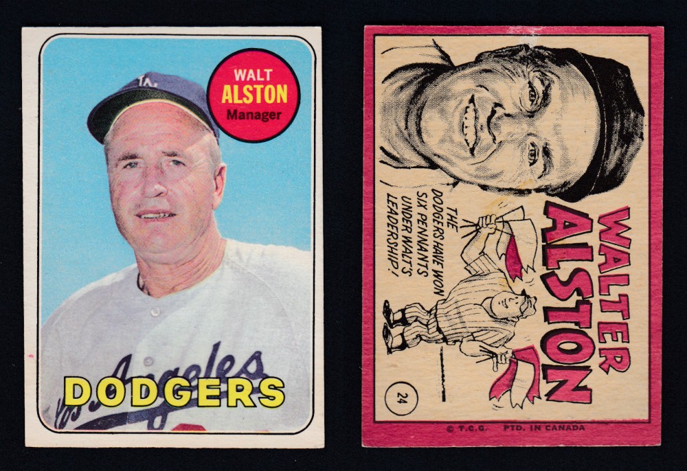 1969 O-PEE-CHEE BASEBALL CARD #24 W. ALSTON photo 1969 O-PEE-CHEE BASEBALL CARD #24 W. ALSTON photo