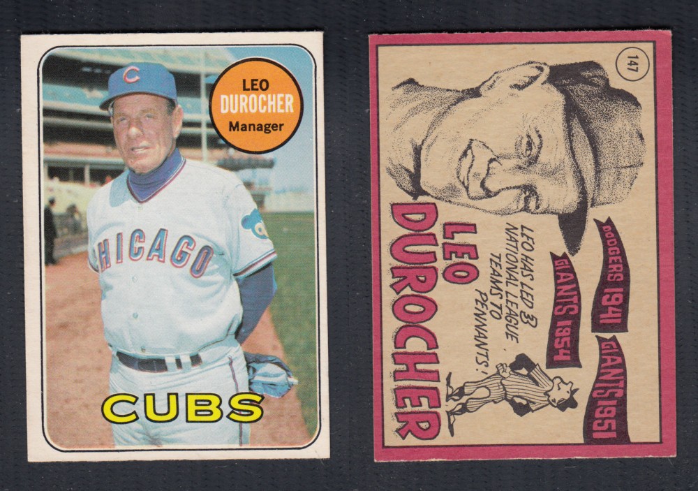 1969 O-PEE-CHEE BASEBALL CARD #147 L. DUROCHER photo 1969 O-PEE-CHEE BASEBALL CARD #147 L. DUROCHER photo