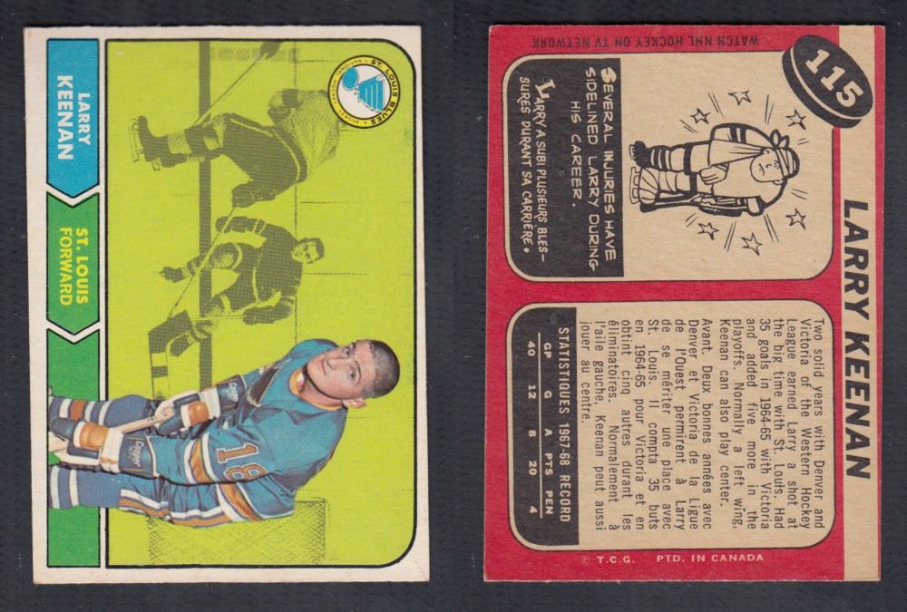 1968-69 O-PEE-CHEE HOCKEY CARD #114 R. BERENSON photo 1968-69 O-PEE-CHEE HOCKEY CARD #114 R. BERENSON photo